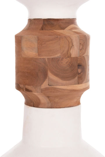 HomeMarkt Decorative Vase Nebula White 60x60x116cm