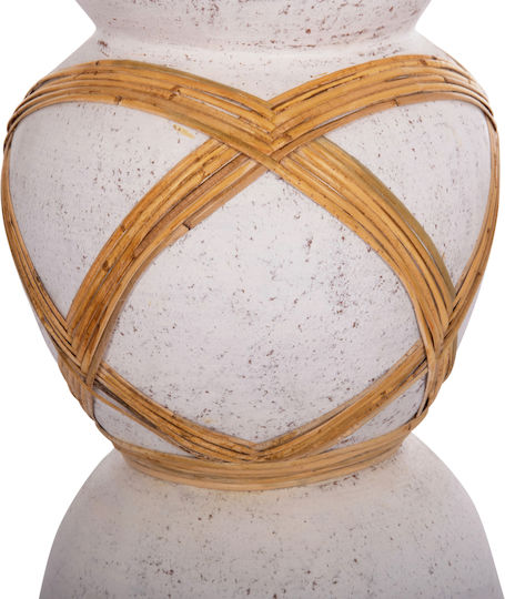 HomeMarkt Decorative Vase Maynard White 27.5x27.5x50cm