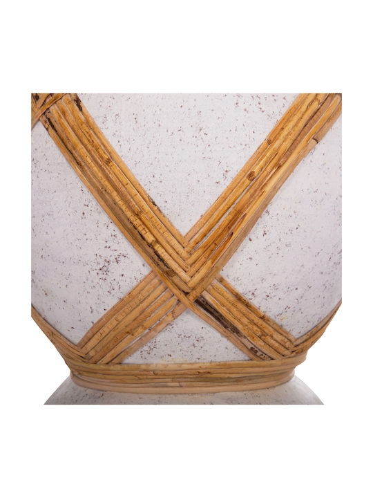 HomeMarkt Decorative Vase Maynard White 27.5x27.5x50cm