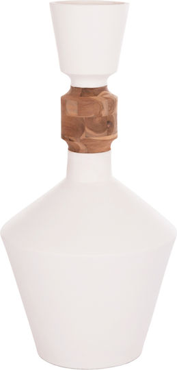 HomeMarkt Decorative Vase Nebula White 60x60x116cm