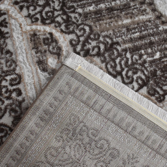 Saray Home Halic Covor Rectangular cu franjuri Maro