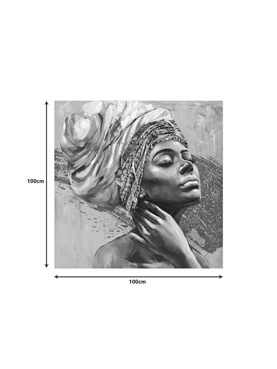 Inart Africana 6-Piece Painting on Canvas 100x100cm