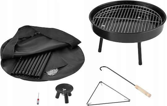 King Camp Tripod Grill Fire Pit Garden Stand Grate