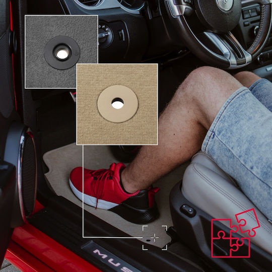 Wielganizator Vordere Matten 2Stück aus Gummi für Opel Zeichen 2003-2008 Beige