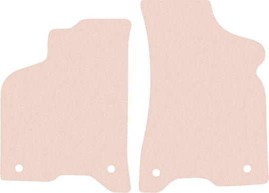 Wielganizator Vordere Matten 2Stück aus Gummi für Seat Arosa 1997-2005 Beige