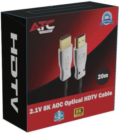 ATC HDMI 2.1 Cable HDMI male - HDMI male 20m Blue