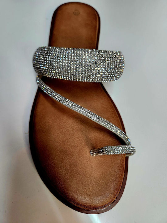 Flache Sandalen für Damen in Schwarz Farbe