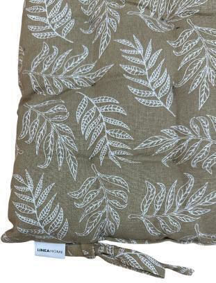 Linea Home Olivia Gray Garden Chair Cushion 40x40cm