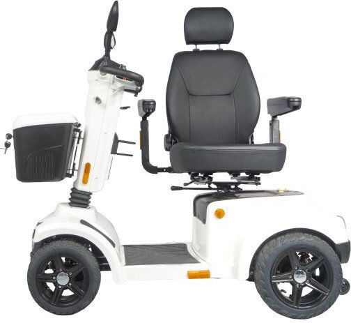 Mobiak Perseus Αναπηρικό Αμαξίδιο Scooter 13" Ενισχυμένου Τύπου με Ανακλινόμενη Πλάτη 48cm 0805760 Λευκό