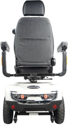 Mobiak Perseus Αναπηρικό Αμαξίδιο Scooter 13" Ενισχυμένου Τύπου με Ανακλινόμενη Πλάτη 48cm 0805760 Λευκό