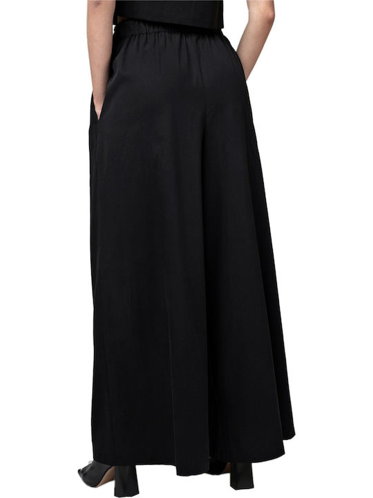 Damen Stoff Hose Black