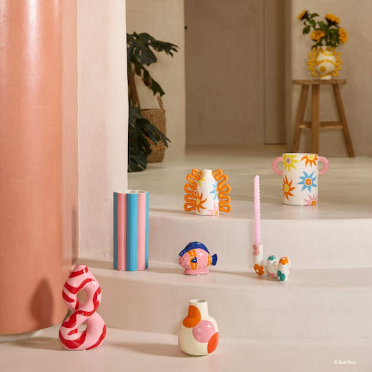 Que Rico Decorative Vase Multicolour 19.5x14.5x22.5cm