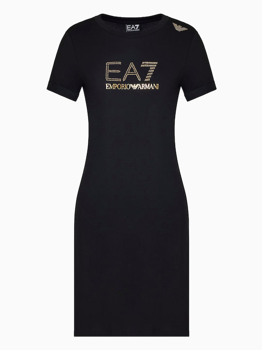 Summer Mini T-Shirt Dress Black