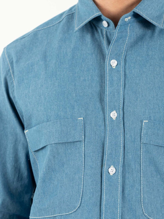 Μακρυμάνικo Τζιν Πουκάμισο Denim