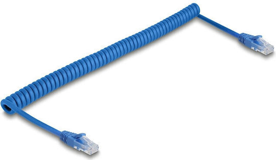 DeLock U/UTP Cat.6 (Gigabit) Καλώδιο Δικτύου Ethernet 0.8m Μαύρο