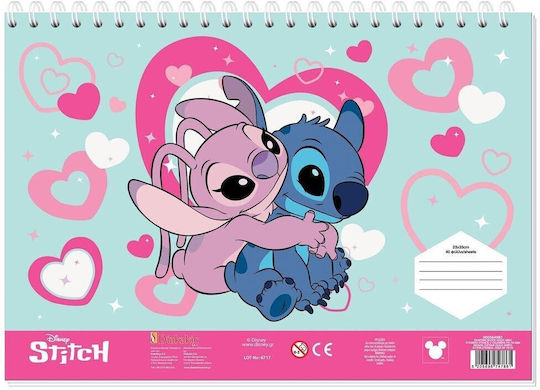 Lilo Stitch Drawing Pad 23x33cm 40 Sheets Stickers Stencil 564983