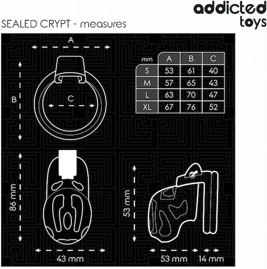 Addicted Toys Κλουβί Πέους σε Μαύρο Χρώμα
