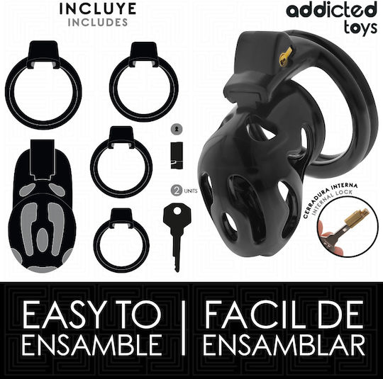 Addicted Toys Κλουβί Πέους σε Μαύρο Χρώμα