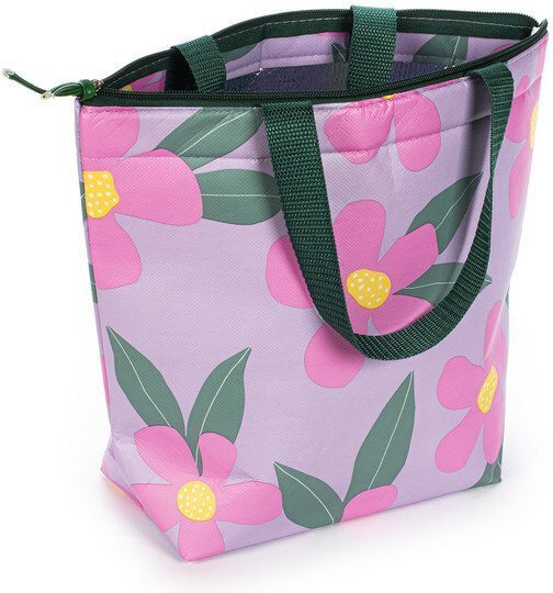 Tri-Coastal Design Modern Retro Flowers Kids' Lunch Bag Handbag 26x10x30cm