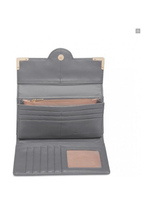 Leather Women's Wallet Classic Gray