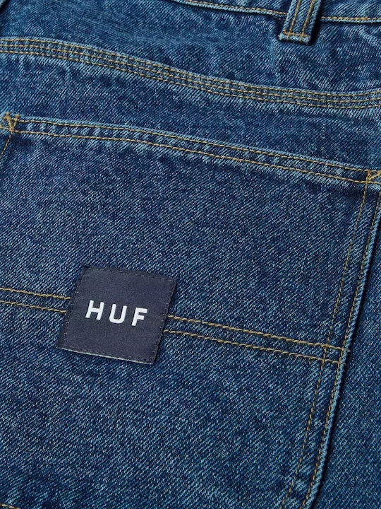 Classic H Double Knee Herrenshorts Stone Wash Indigo