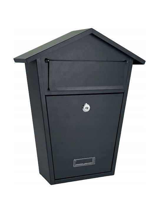 Cutie Poștală pentru Exterior Metalic în Culoarea Gri 38x32x11cm