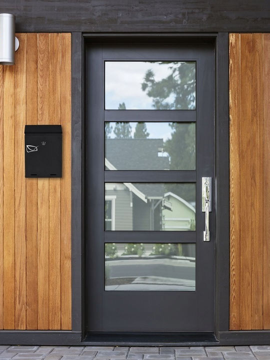 Outdoor Mailbox Inox in Black Color 26x6x19cm