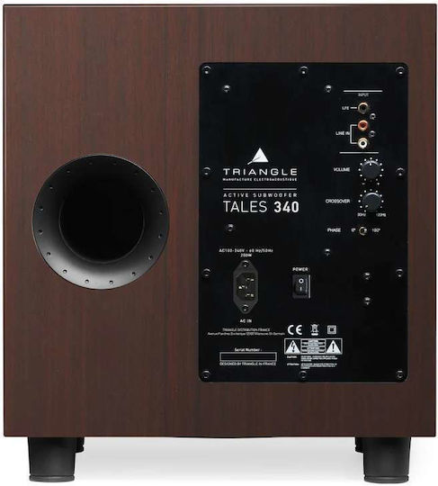 Triangle Tales 340 Autoîntăritor Subwoofer cu Difuzor 10" 200W Nuci