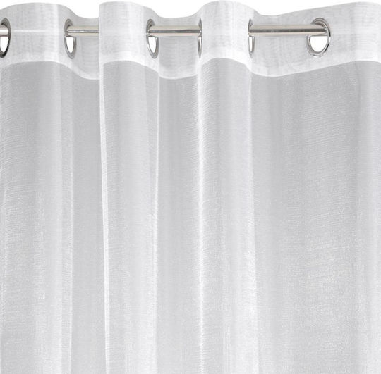 Eurofirany Vorhang mit Grommet Esel Weiß 250x350cm