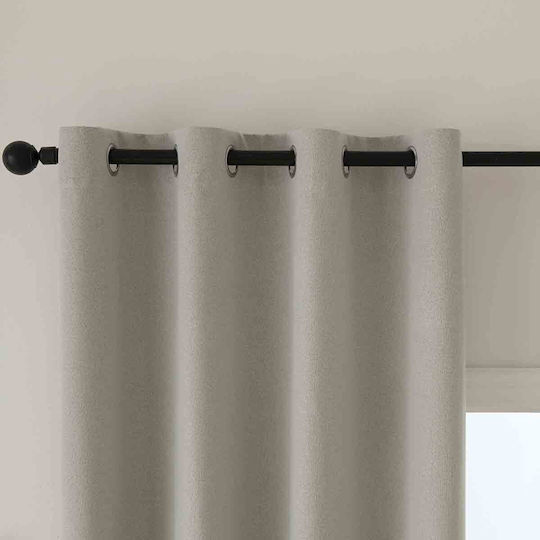 Beauty Home Verdunkelungsvorhang mit Grommets Total 8446 Ecru 140x270cm