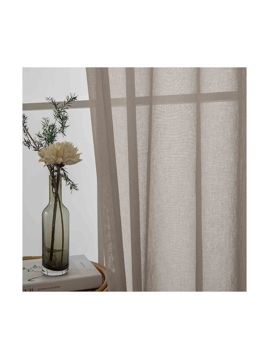 Beauty Home Перде с Копчета Sharp Art 8448 Бежова 140x270см
