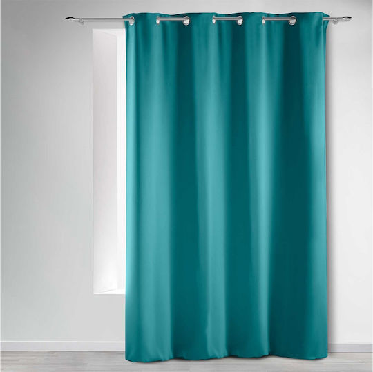 Douceur d'Intérieur Vorhang Verdunkelung Fenster mit Grommet Blau 135x280cm