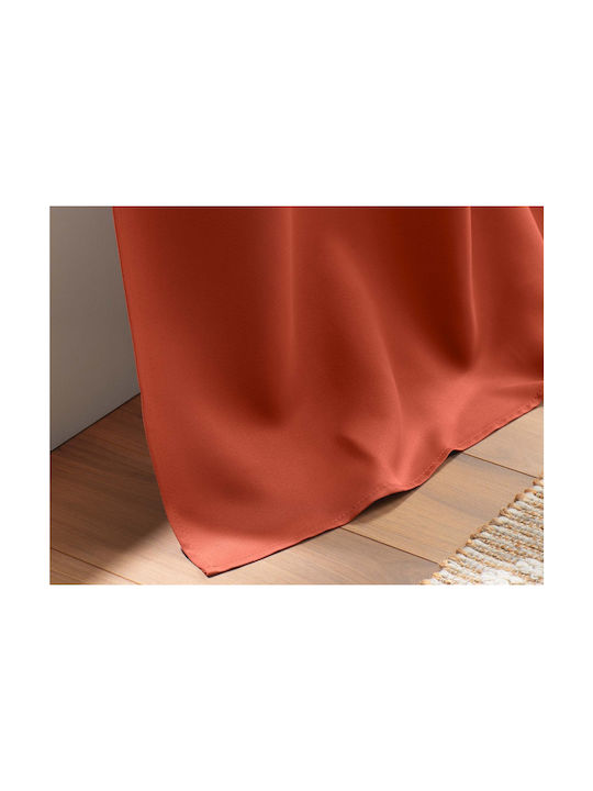 Douceur d'Intérieur Curtain Blackout Window with Grommet Orange 135x280cm