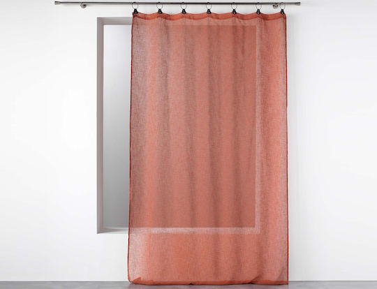 Douceur d'Intérieur Perdea Cu Capse Tisse Linka Portocaliu Terracotta 140x240 cm