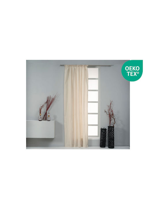 Easy Home Curtain with Pencil Pleat Kiana Ecru 140x300cm