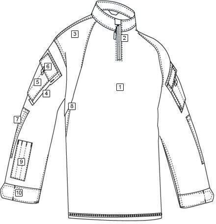 Tru-spec бойна риза 1/4 цип Woodland