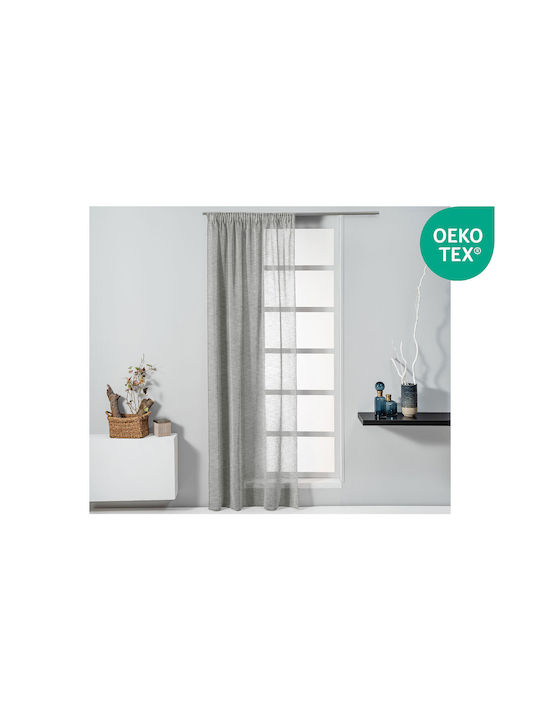Easy Home Harmonica Curtain 270x140cm Grey Tape