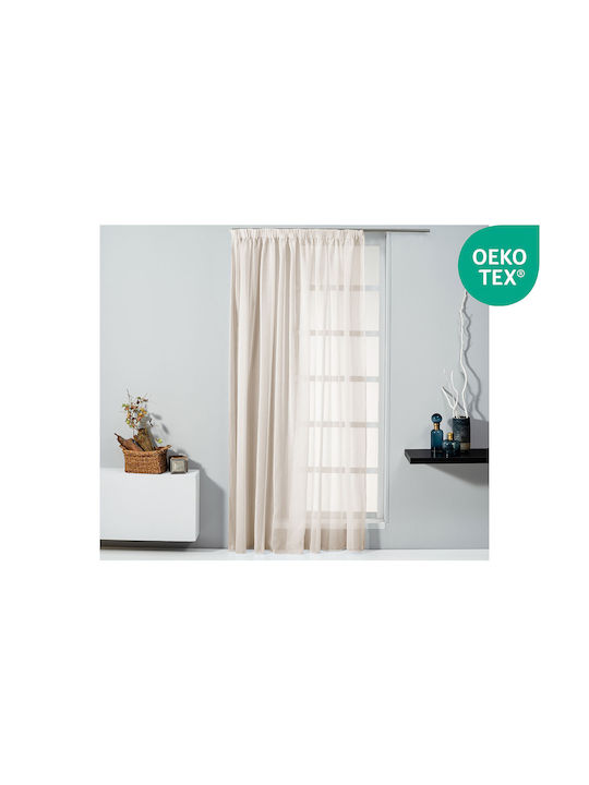 Κουρτίνα Easy Home Marimba 300x270cm Εκρού Τρέσα