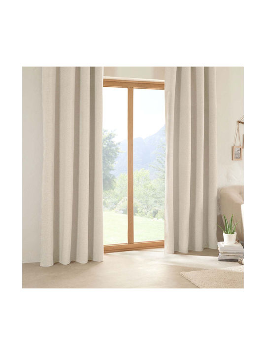 Atmosphera Perdea Opacă Cu Capse Soana Ecru 140x260 cm