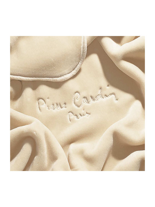 Pierre Cardin Nancy Pătură Spania Catifea Supraînălțată 240x260cm Off White