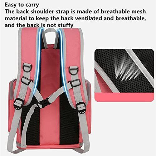 Rucsac Pentru Transport Câine/Pisică Până La 5kg Roz L40xL27xÎ25cm