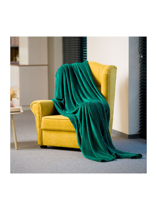 Teesa Κουβέρτα Fleece Διπλή 200x220εκ. Green TSA8902-2