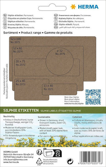 Herma Small Adhesive Labels in Transparent Color 13x40mm