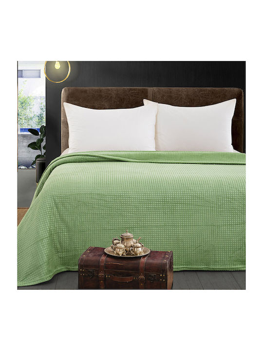 Beauty Home Κουβέρτα Fleece Υπέρδιπλη 220x240εκ. Πράσινο