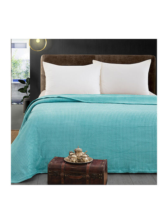 Beauty Home Κουβέρτα Fleece Μονή 160x220εκ. Τυρκουάζ