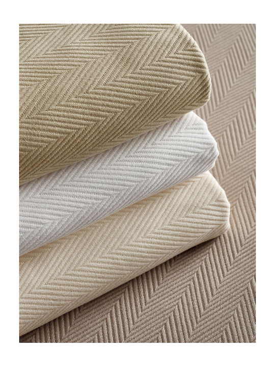 Vesta Home Piqué Decke Einzeln 170x250cm Grau