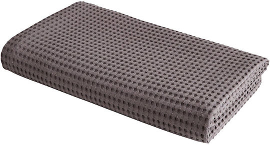 Beauty Home Waffle Κουβέρτα Πικέ Υπέρδιπλη 230x240εκ. Ανθρακίτης