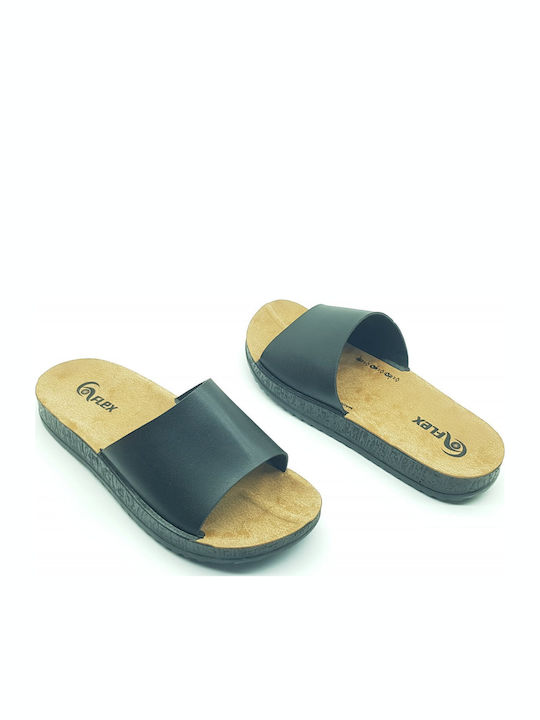 Women's Flat Sandals in Black Color
