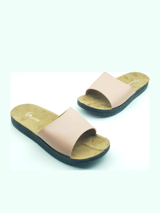 Women's Flat Sandals in Pink Color