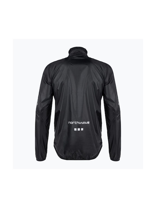 Northwave Vortex Waterproof Cycling Windbreaker Jacket Long sleeve Black